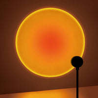 Sunset Projection Lamp USB LED Atmosphere Light – Multi-Angle Rotatable Mood Lamp for Bedroom, Living Room & Home Decor