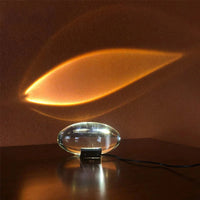 Crystal LED Table Lamp – Eye of the Sky Ambient Bedside Night Light | Modern Bedroom & Living Room Decor