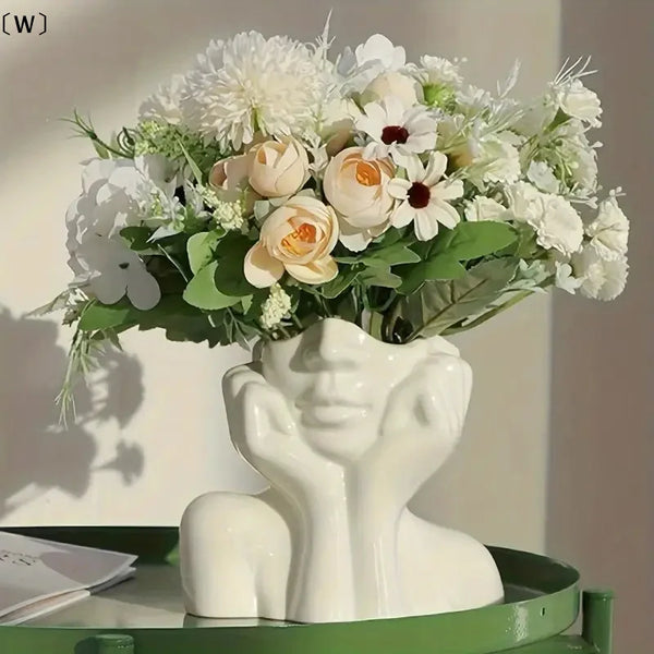 Creative Human Body Art Vase – Makeup Brush Holder, Pen Organizer & Decorative Desk Ornament