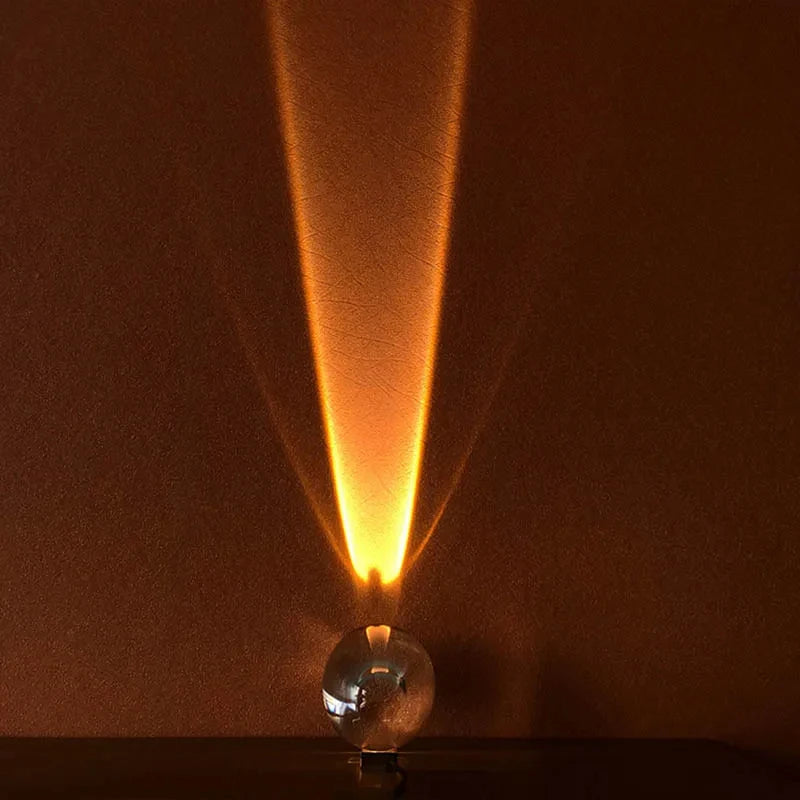 Crystal LED Table Lamp – Eye of the Sky Ambient Bedside Night Light | Modern Bedroom & Living Room Decor